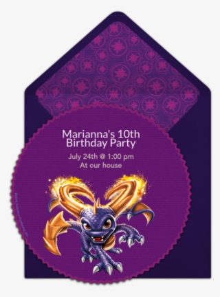 Skylanders Spyro Online Invitation - Illustration