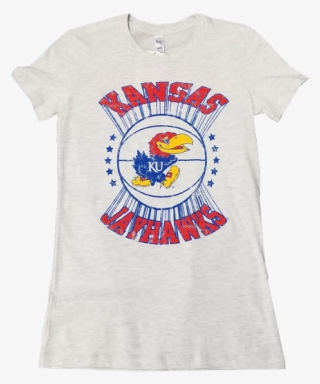 Kansas Jayhawks Burst Basketball Women's Triblend