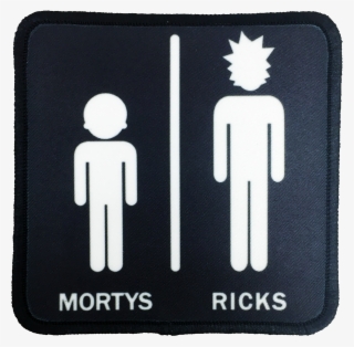 Rick And Morty Iron-on Patch - โลโก้ ห้องน้ำ Png