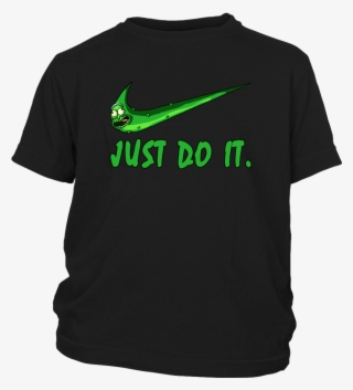 Rick And Morty Just Do It Nike Logo Shirts T Shirt - Kids Vamposite Shirt - Every Penny - Black