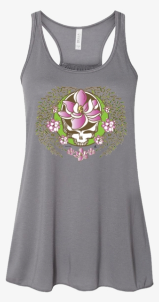 Grateful Dead Sugar Magnolia Stealie Women's Flowy - Bella + Canvas Ladies' Flowy Racerback Tank B8800