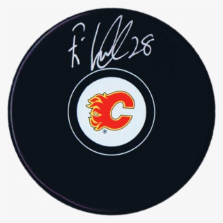 Elias Lindholm Autographed Calgary Flames Puck 600x - Calgary Flames