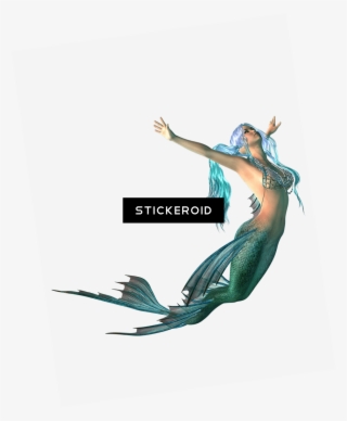 Mermaid Swimming Up - Portable Network Graphics