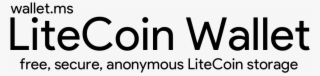 Open Source Javascript Client-side Litecoin Wallet - Line Art