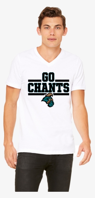 Coastal Carolina Men's V-neck Tee - Bella Canvas Unisex Jersey Short Sleeve V Neck T Shirt