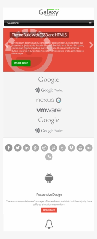 Galaxy Responsive Theme - Responsive Web Design
