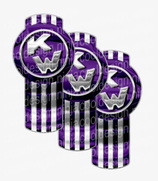 Purple Chrome Kenworth Emblem Skins - Kenworth Bug Logo