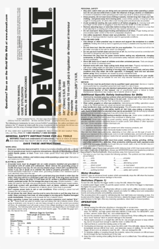 Pdf For Dewalt Other D21009 Drills Manual - Dewalt Electrical Licensing Exam Guide: Based