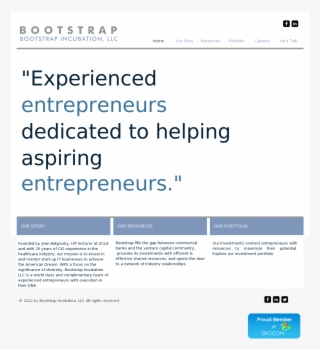 Bootstrap Incubation Competitors, Revenue And Employees