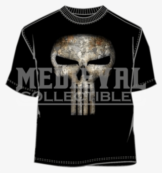 Decaying Skull Punisher Logo T-shirt - T Shirt