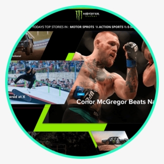 Monster Energy Home Page Wireframe - High Fidelity