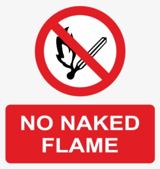 Zoom - No Naked Flame Sign