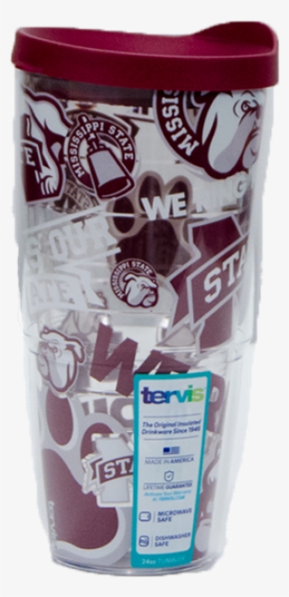 Tervis 24oz Mississippi State All Over Logos Tumbler - Mississippi State Bulldogs And Lady Bulldogs