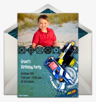 Nerf Photo Online Invitation - Flyer