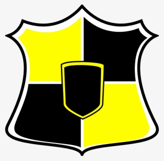 Shield Clipart Yellow Pencil And In Color Shield Clipart - Black And Yellow Shield Logo Png