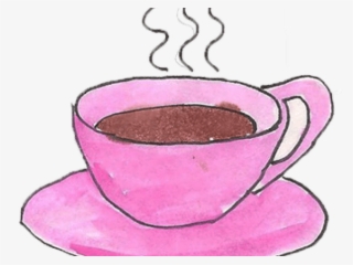 Tea Clipart Pink Coffee Cup - Illustration