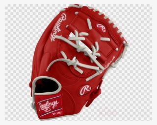 Rawlings Grey/green/gold Custom Glove Clipart Baseball - Blue Rawlings Glove