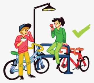 Bicycle Clipart Bike Rack - Bicycle