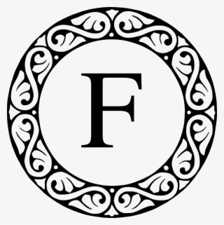 Free Letter F Clip Art At Clker Com - Letter K Monogram Png