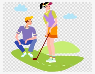 Download People Playing Golf Clipart Golf Course Clip - Golf Vector Png