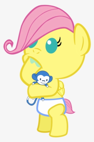 Babyshy, Baby, Baby Pony, Babyshy, Bipedal, Blue Monkey, - Fluttershy