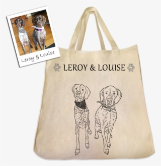 Custom Pet Outline Tote Bag By Tote Tails
