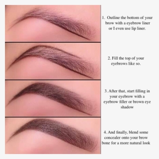 Outline The Bottom Of Your Brow With An Eyebrow Liner - Shade In Eyebrows With Pencil