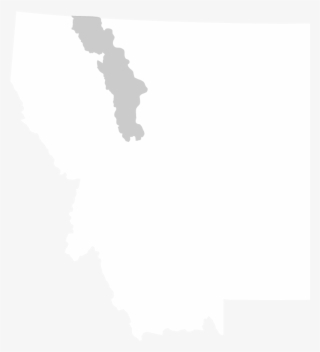 Outline Of The Flathead Basin In Montana - States Of America Montana