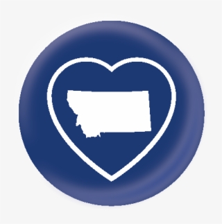 Mt Heart Button - Emblem