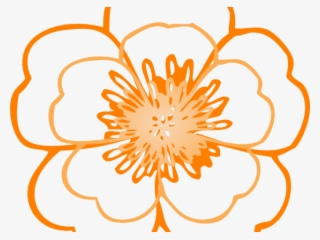 Orange Flower Clipart