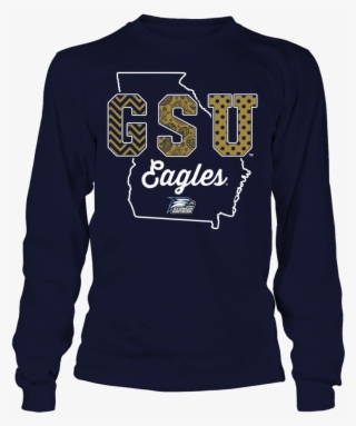 Georgia Southern Eagles State Outline Patterned Letters - Ole Miss Baby Shark