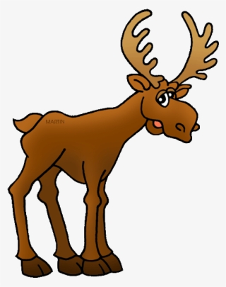 Free United States Clip Art By Phillip Martin, State - Moose Maine State Animal