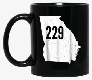 229 Georgia Area Code Outline State Southern Pride - Harry Potter Cat Mug