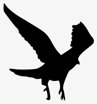 The Outline Of The Eagle - Raven Bird Silhouette Png