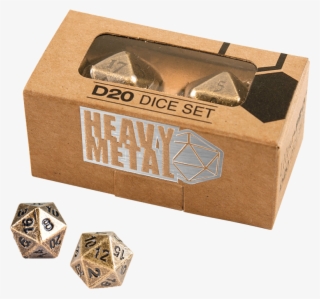 Ultra Pro D20 Dice Set Heavy Metal Antique - Heavy Metal D20 2 Dice Set