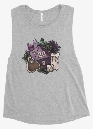 Witchy D20 Ladies' Muscle Tank