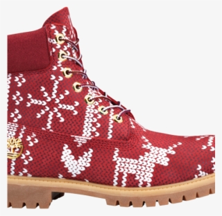Christmas Is Near,and For The Holidays, Timberland's - Ugly Sweater Timberland Boots