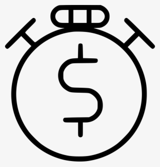 Stop Watch Dollar Sign Comments - Icon