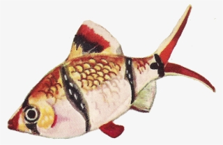 Another Vintage Fish Png Image For You From Leaping - Fish Vintage Png