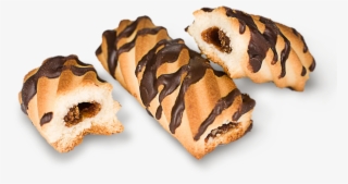 A Small Ribbed Bar Of Butter Biscuits With Apple Jam - Biscuiti Super Monica