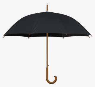 Wood Umbrella Black - Umbrella Large