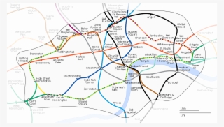 Zona 1 Do Metropolitano De Londres (e O Dlr) - London Underground Actual Map