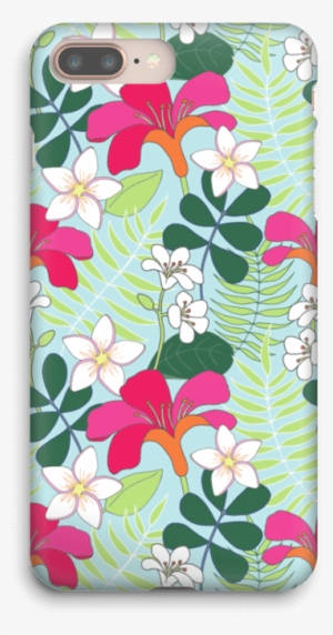 Tropical Flowers Case Iphone 8 Plus - Ipad 4