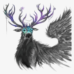 Drawn Reindeer Reindeer Antler - Ciervos Pintados