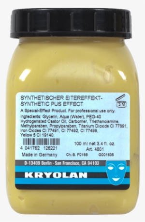 Synthetic Pus Effect Can Make The Cut Look More Realistic - Kryolan Synthetic Pus Effect