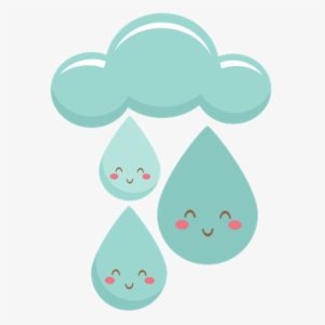 #freetoedit#rain #cloud #clouds #kawaii #cute #tumblr - Raindrops Cute