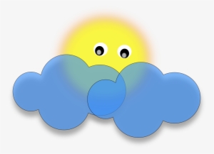 Cloud Download Rain Storm - Sun And Cloud Vector Png
