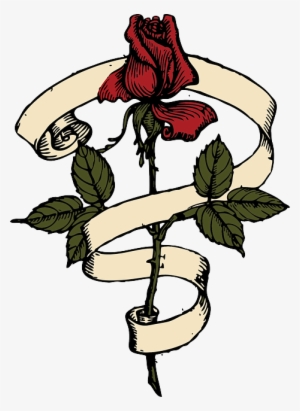 Scroll, Tribal, Outline, Drawing, Design, Tree, Flower - Rose Scroll