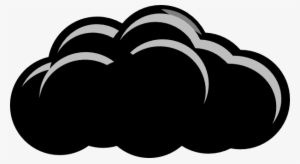 Svg Library Download Light Grey Thunder Cloud Clip - Grey Thunder Cloud