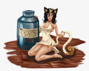 Meowth Tip Jar Gijinka By Wintersnexus - Figurine
